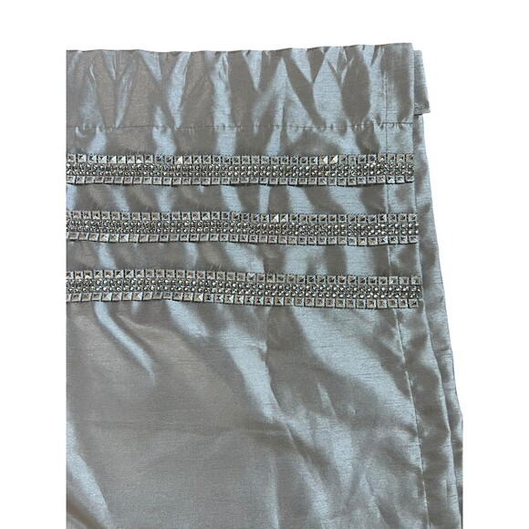 Handmade Curtains Studded Full Length Gray Set Of (4) Panels 54”x82” - Picture 1 of 5
